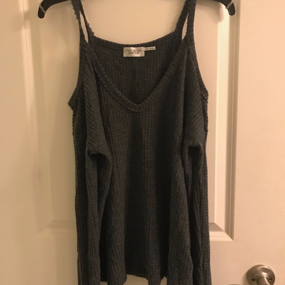 Urban Outfitters Grey V-neck Sweater